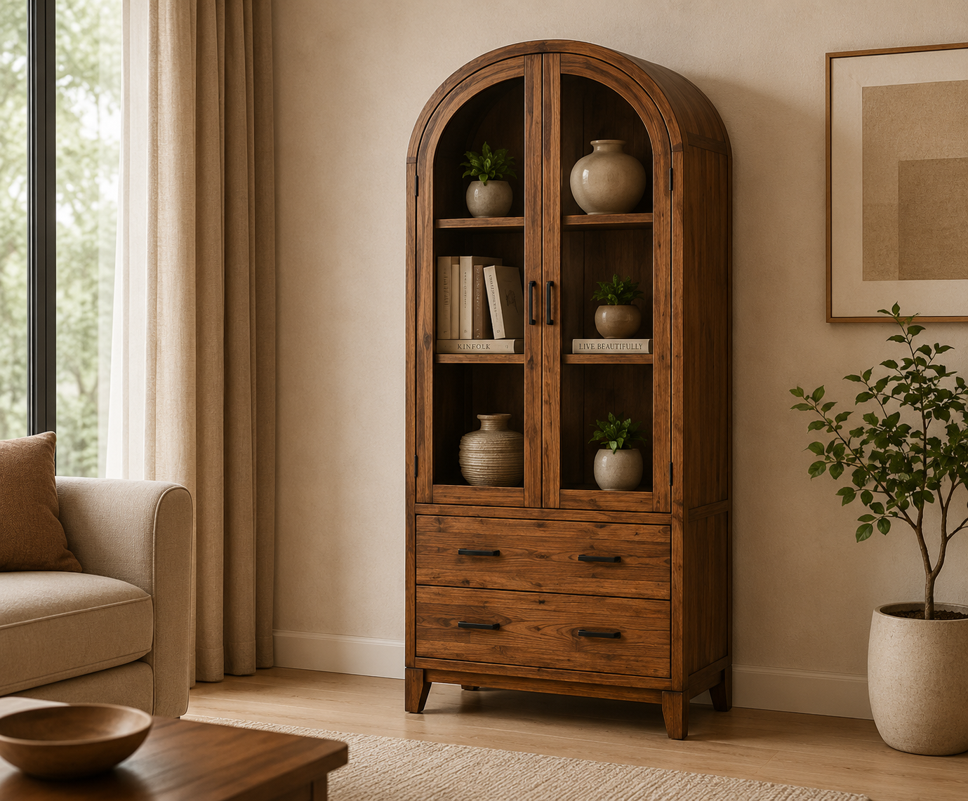 Grand Acacia Cabinet